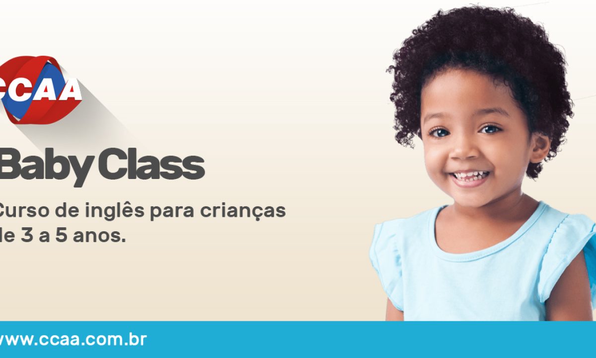 CCAA Baby Class: Inglês para crianças de 3 a 5 anos