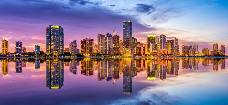 Miami,,Florida,,Usa,Skyline,On,Biscayne,Bay. Miami,,Florida,,Usa,Skyline,On,Biscayne,Bay.