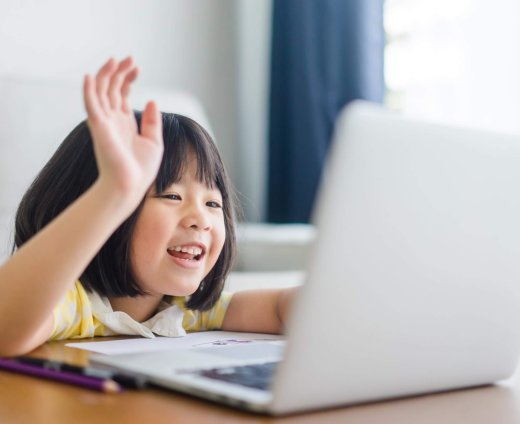 Asian,Girl,Student,Online,Learning,Class,Study,Online,Video,Call